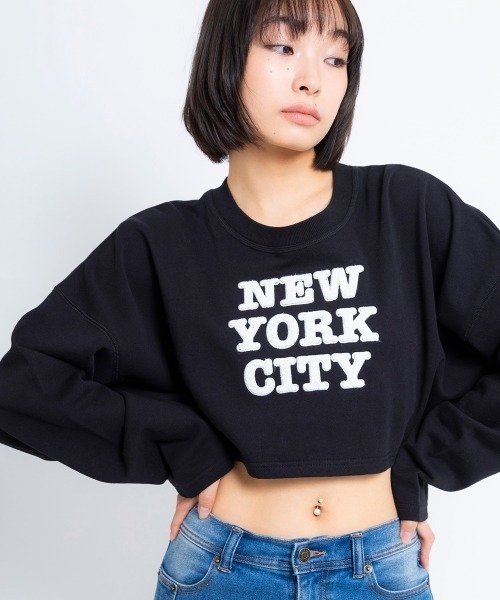 トレーナー スウェット ANNA SUI NYC “NYC” 刺繍 スウェット プルオーバー  「SP」 レディース