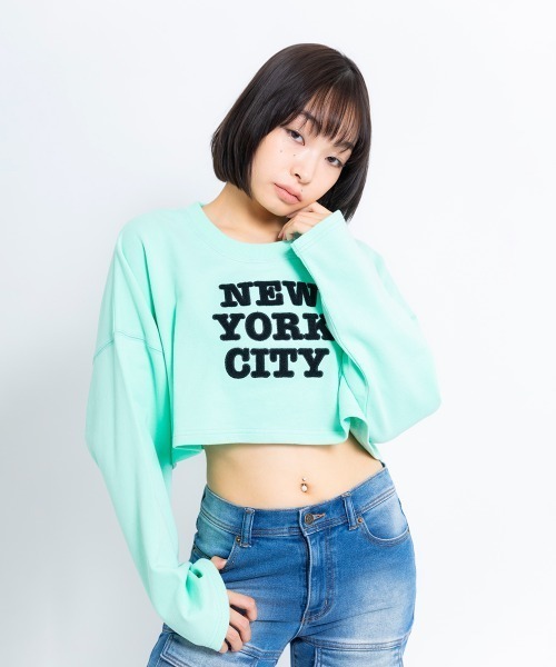 トレーナー スウェット ANNA SUI NYC “NYC” 刺繍 スウェット プルオーバー  「SP」 レディース