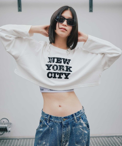 トレーナー スウェット ANNA SUI NYC “NYC” 刺繍 スウェット プルオーバー  「SP」 レディース