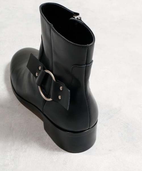 PADRONE（パドローネ） ブーツ パドローネ / BL SIDE ZIP RING BOOTS