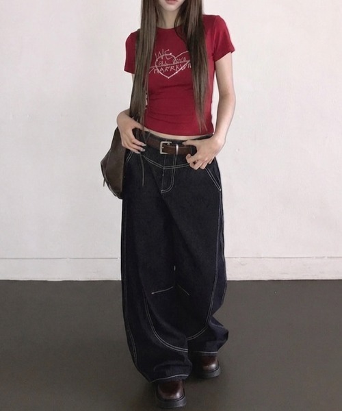 LADY LIKE（レディライク） tシャツ 半袖 「新色追加」キラキラライン