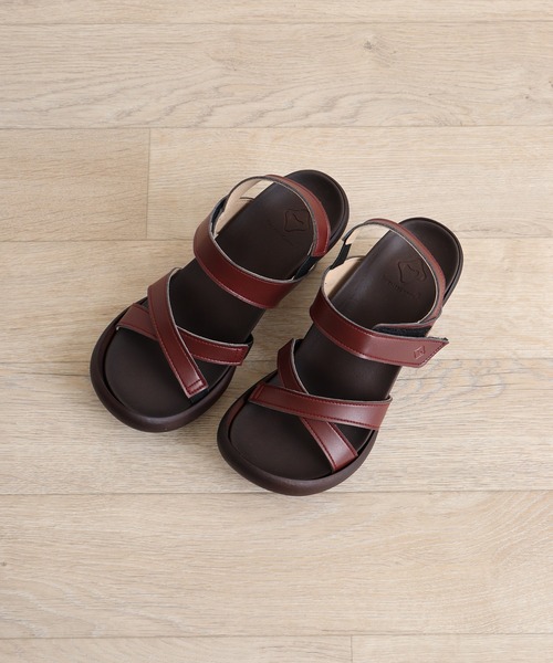 Re:getA サンダル RegettaCanoe バックベルト付きバナナヒール