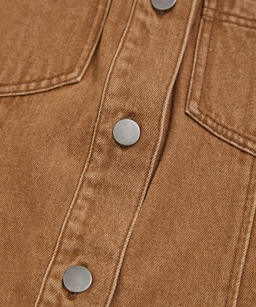 ベスト ジレ 「セットアップ対応」ステッチデザイン/フロントリボンデニムベスト レディース LE CERCLE par rope' ベスト ジレ 「セットアップ対応」デニム
