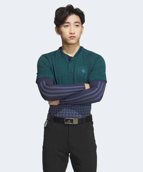 adidas（アディダス） ポロシャツ PRIMEKNIT アームカバー付き サイド