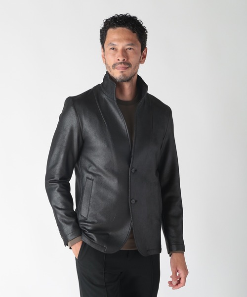 MEN'S BIGI（メンズビギ） ブルゾン アウター レザー調ダンボール