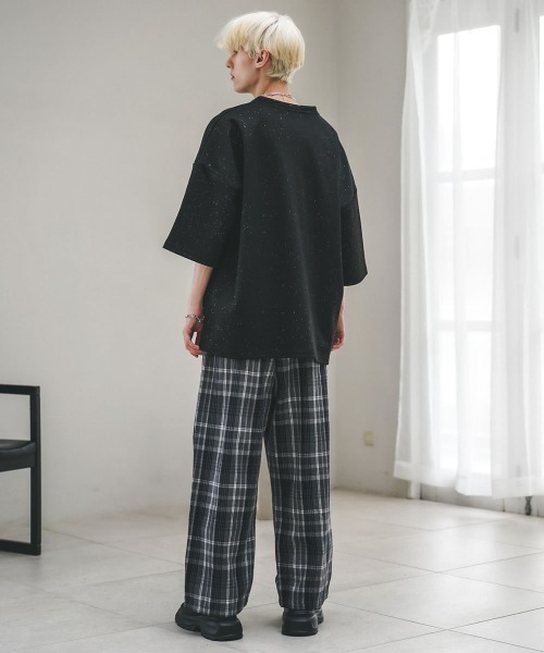 Shoowtime（ショウタイム） パンツ リラックスチェックパターンプル