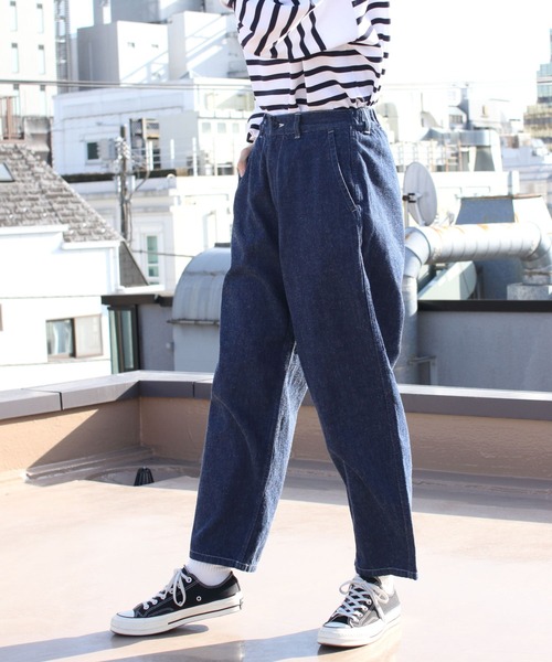DANTON」 デニムパンツ 36 インディゴブルー レディース : 85456932 