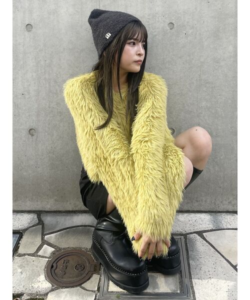 MURUA（ムルーア） ニット セーター シャギークロップドニット