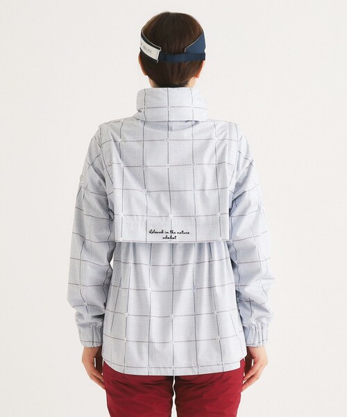 adabat（アダバット） ブルゾン アウター 「撥水/防風」格子柄 袖