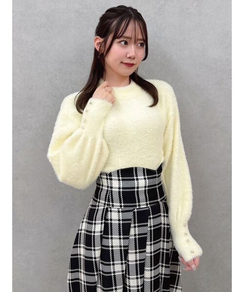 dazzlinの今季ニット dazzlin（ダズリン） ニット セーター 2wayシャギーミニニットトップス