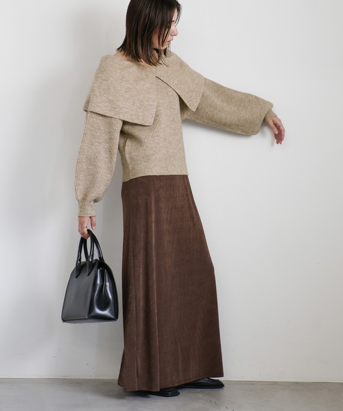 【極美品】Moripon モリポン アルパカ混 ケーブル編み ニット セーター茶 極美品】Moripon モリポン アルパカ混 ケーブル編み ニット セーター茶