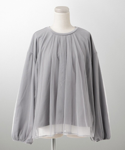 tシャツ セレクト チュールドッキング プルオーバー HUIT レディース HUIT bouquet tシャツ セレクト チュールドッキング プル