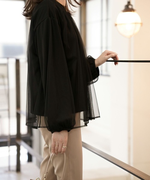 tシャツ セレクト チュールドッキング プルオーバー HUIT レディース HUIT bouquet tシャツ セレクト チュールドッキング プル