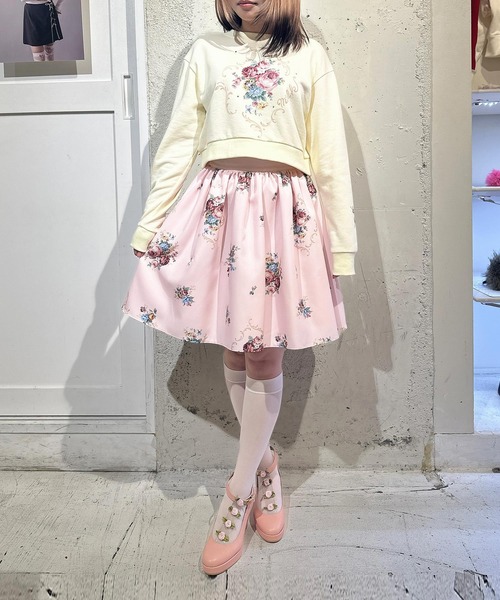 トレーナー スウェット Garden Rose トップス レディース_7