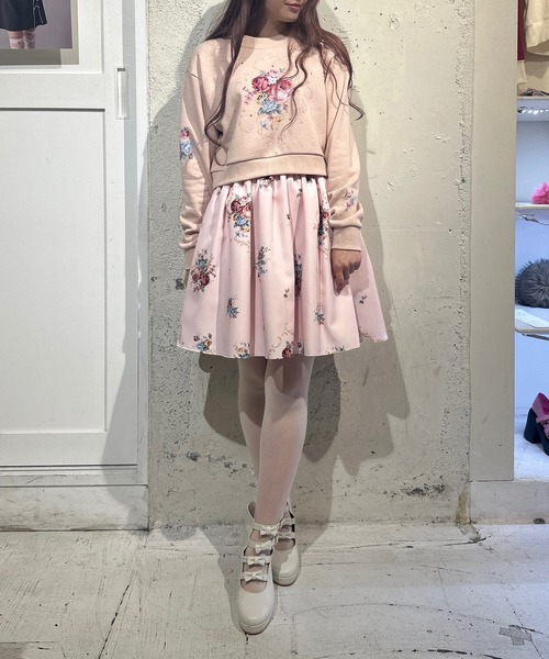 トレーナー スウェット Garden Rose トップス レディース_8