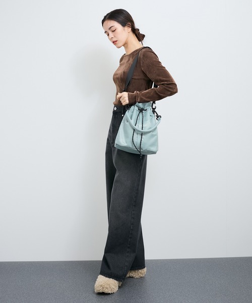 LE CERCLE par rope バッグ LE CERCLE par rope' ショルダーバッグ バッグ 「2WAY」中綿巾着