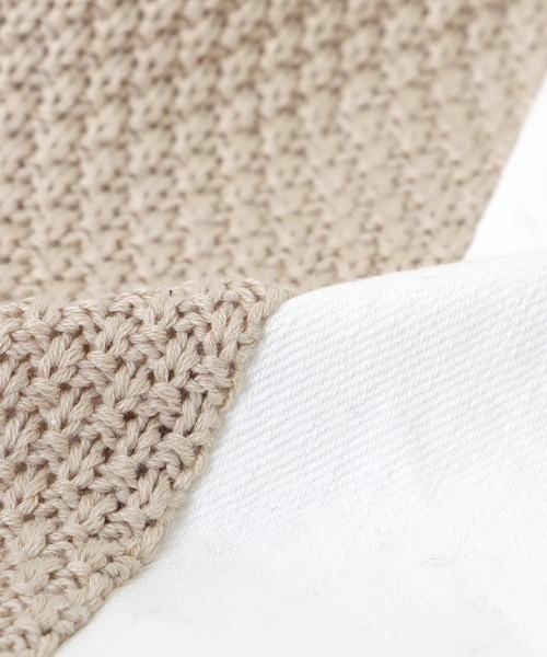 Cepica（セピカ） カーディガン デニムコンビZIPブルゾン