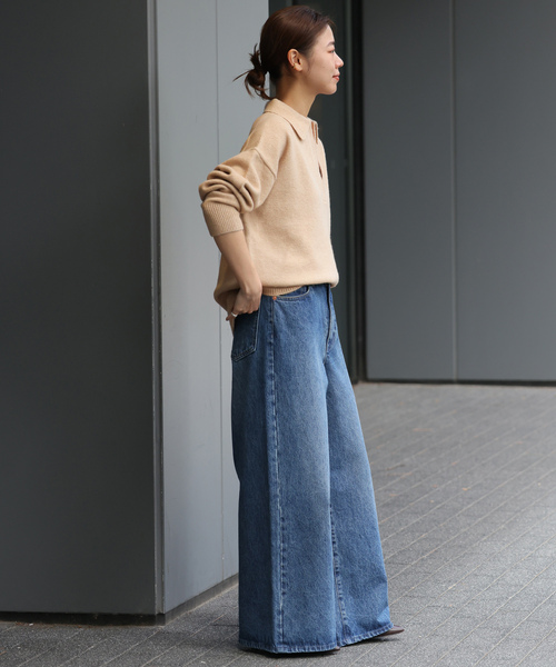 JOURNAL STANDARD relume ニット セーター 襟付きディーププル