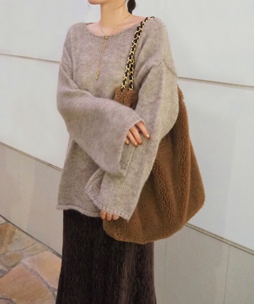 ニット セーター low gauge knit /ローゲージゆるニット レディース