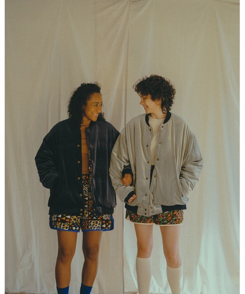 moyan ecri パンツ 「moyan ecri」アフリカ生地使用ショートパンツ