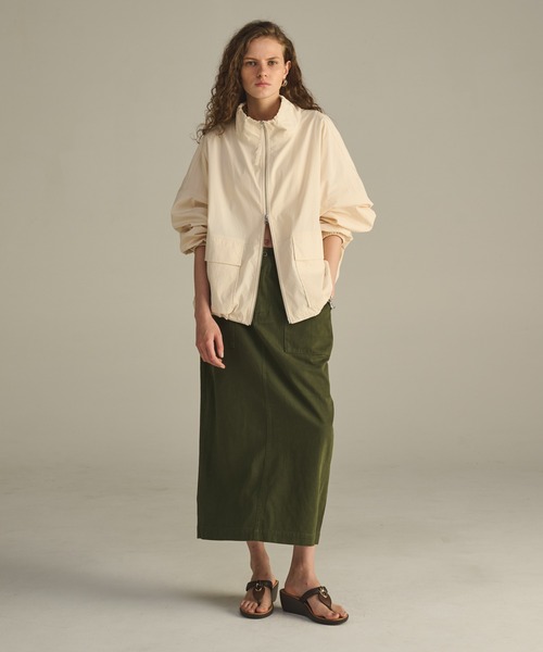 KHA:KI. STAND COLLAR COAT カーキ KHA:KI / カーキ」 スタンドカラージャケット STAND COLLAR