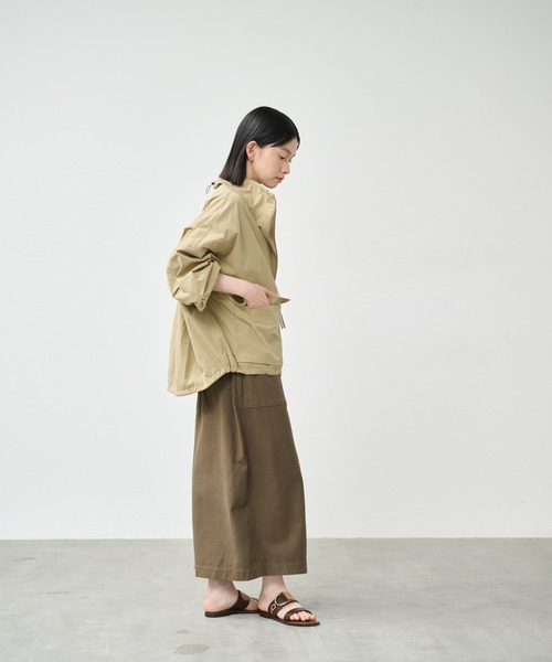 kha:ki（カーキ） ミリタリージャケット モッズコート スタンドカラー