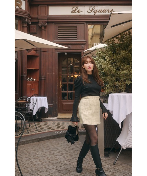 Her lip to スカート Verlet Tweed Mini Skort : ZOZOTOWN Yahoo!店