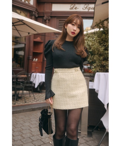 Her lip to スカート Verlet Tweed Mini Skort : ZOZOTOWN Yahoo!店