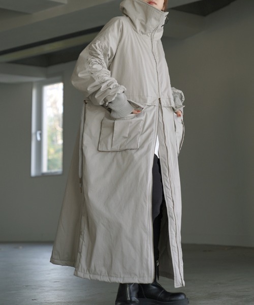 HUG.U（ハグユー） コート アウター 中綿ロングアウター レディース