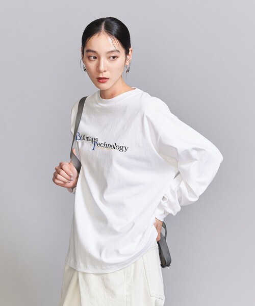 Astro stuffs アウトラインロゴロングスリーブTシャツ 白　XL 新品 BEAUTY＆YOUTH UNITED ARROWS tシャツ コットンロゴ ロング