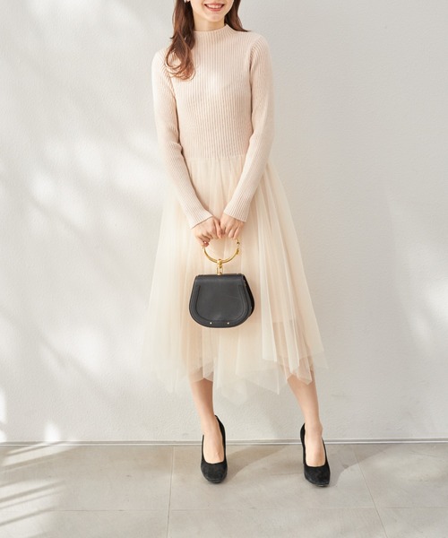 tocco closet（トッコ クローゼット） ワンピース ハートリボンニット