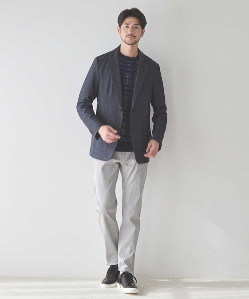 TAILORED デニムジャケット UNION STATION ジャケット テーラードジャケット デニム風トップ