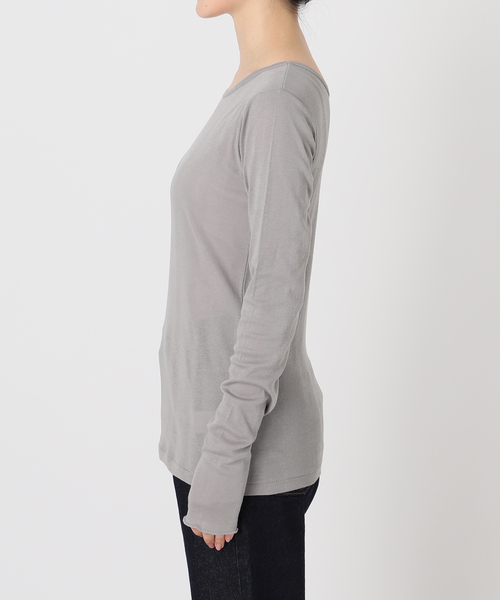 tシャツ 「追加」miller/ミラー SLOBE別注 SHEER RIB クルーネック レディース 追加》miller/ミラー SLOBE別注 SHEER RIB クルーネック（T