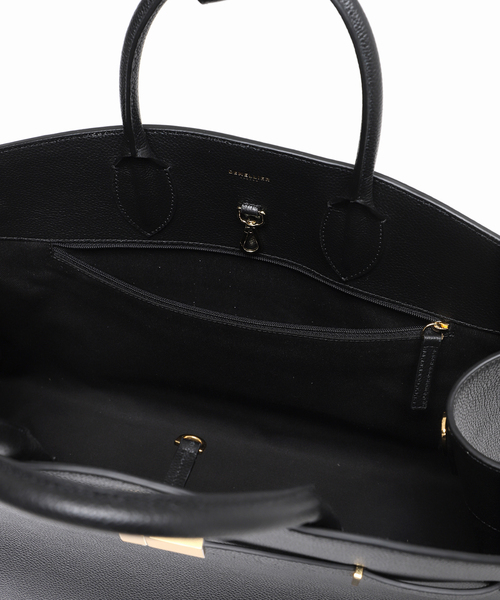 DEMELLIER ハドソン スモールレザートートバッグ デメリエーの2wayトートバッグ THE HUDSON | 送料無料|DARK SAND