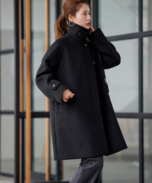 FRAMeWORK（フレームワーク） ステンカラーコート 36 ブラック