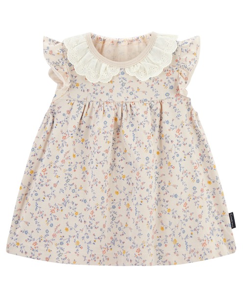 未使用に近い　familiar チュニック花柄フリル Combi mini チュニック フリル袖チュニック（小花） キッズ 子供服