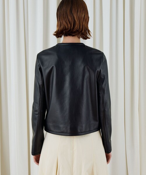 DES PRES（デプレ） ジャケット ノーカラージャケット ラムレザー