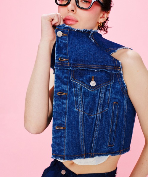 ROSE BUD（ローズバッド） ベスト ジレ (CREOLME)デニムベスト