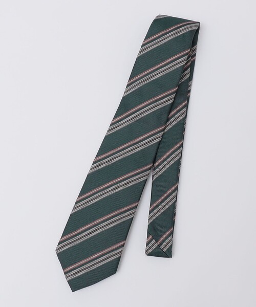 シップス（SHIPS）/Puccini: シルク ジャカード レップ ストライプ  タイ SHIPS（シップス） ネクタイ Puccini: シルク ジャカード レップ