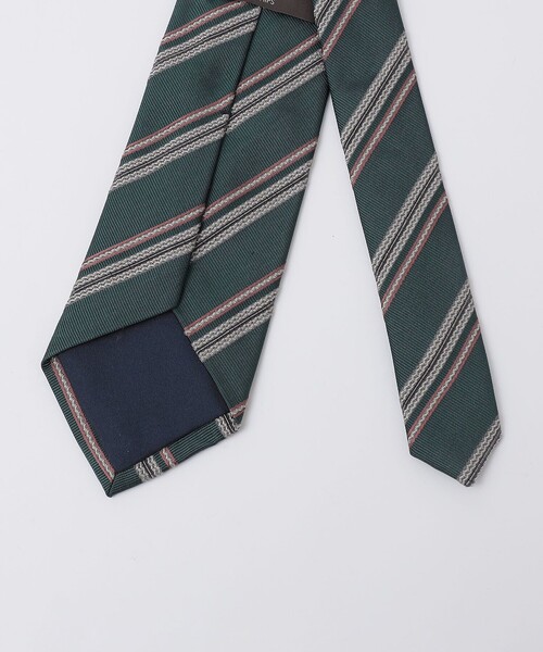 シップス（SHIPS）/Puccini: シルク ジャカード レップ ストライプ  タイ SHIPS（シップス） ネクタイ Puccini: シルク ジャカード レップ