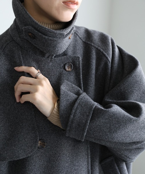 「select MOCA」 チェスターコート FREE チャコール レディース_画像3