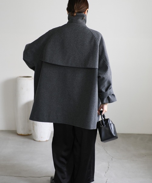 「select MOCA」 チェスターコート FREE チャコール レディース_画像7