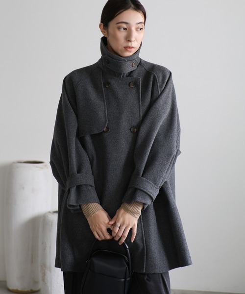 「select MOCA」 チェスターコート FREE チャコール レディース_画像9