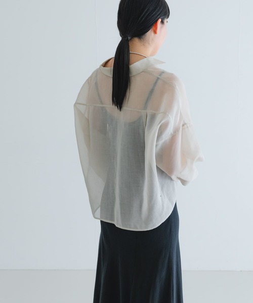 ブラウス シャツ シアーワイドスリーブ半袖シャツ レディース URBAN RESEARCH ブラウス シャツ シアーワイドスリーブシャツ