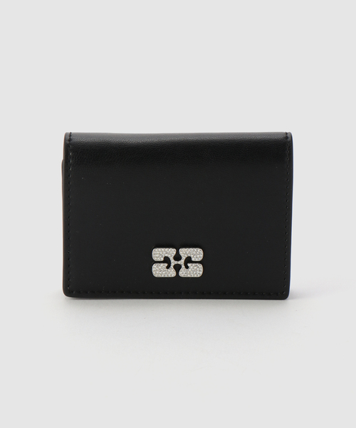 GANNI カードケース GANNI/ ガニー Ganni Bou Flap Card Holder