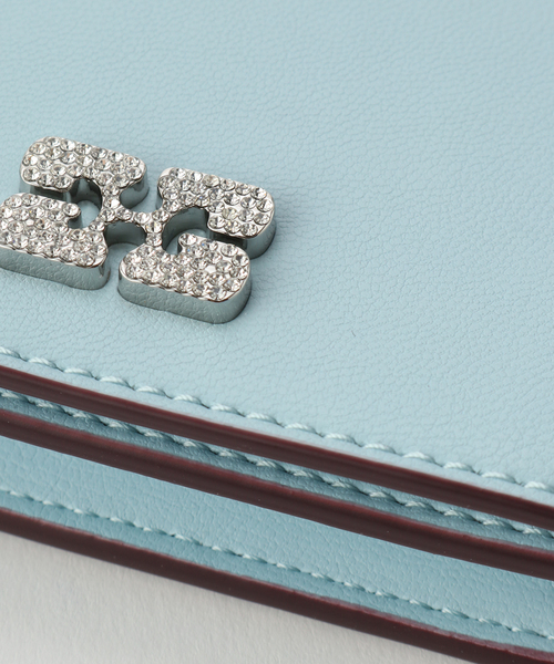 GANNI カードケース GANNI/ ガニー Ganni Bou Flap Card Holder
