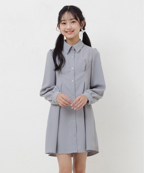 PINKHUNT ワンピース ピンクハント チュールビスチェ付きシャツ