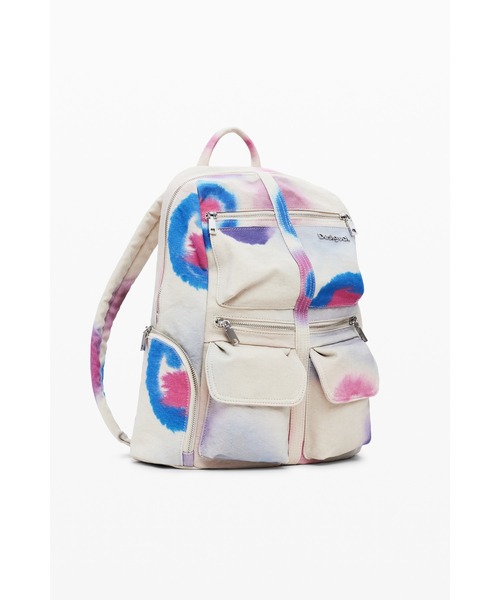 デシグアルリュック Desigual デイバック リュック タイダイプリント マルチポケット