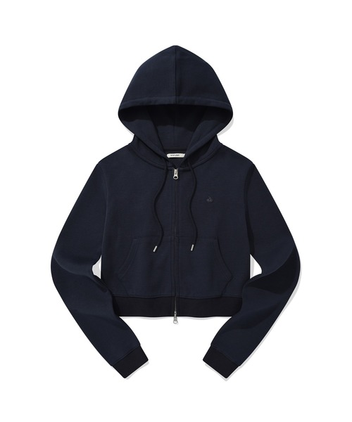 パーカー KIRSH PLAIN SLIM FIT CROP HOODIE ZIP UP キルシー