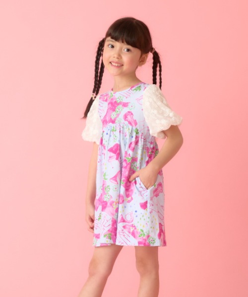 HAKKA KIDS（ハッカキッズ） ワンピース ミュージックフラワープリント